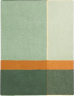 Biederlack Plaid Great Green, leichte Sommerdecke 130 x 170 cm