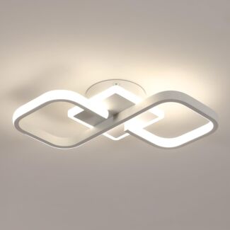 Comely Deckenleuchte Quadrat 36W 4050LM 40.5cm Acryl Deckenlampe Moderne Beleuchtung Natürliches Licht 4500K Deckenbeleuchtung Energiesparend für Schlafzimmer Wohnzimmer Flur