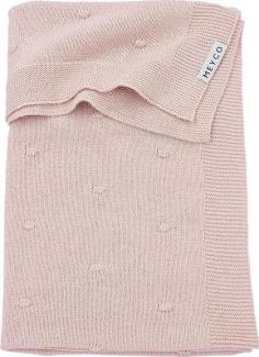 Meyco Mini Knots Babydecke 75 x 100 cm Soft Pink Rosa