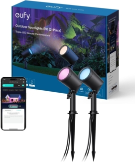 Eufy Outdoor Spot Light E10 (2 pack) Strahler Oberflächenbeleuchtung Nicht austauschbare(s) Leuchtmittel LED