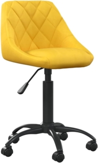 vidaXL Bürostuhl Senfgelb Samt 3088853