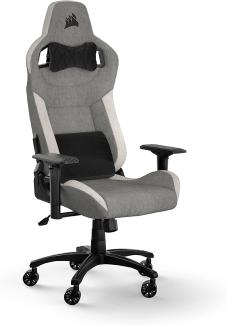 Corsair T3 RUSH - gaming chair - fabric - grey white Gaming Stuhl - Stoff - Bis zu 120 kg