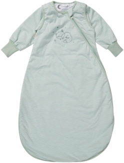 Sterntaler Schlafsack m. Armen 100cm Fuchs Filou - Jersey, leicht wattiert - abnehmbare Ärmel mit Klettverschluss & Handstulpen - 2-Wege-Reißverschluss & Kabelöffnung - für Kinder - 1,00 TOG, eisgrün