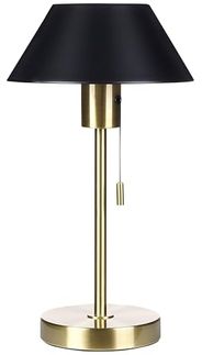 Tischleuchte CAPARO Metall Schwarz-Gold