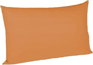 Fleuresse Mako-Satin-Kissenbezug uni colours Farbe orange 2044 40 x 60 cm