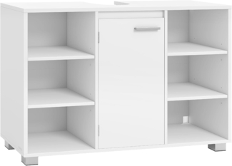 VASAGLE Waschbeckenunterschrank, Unterschrank, Badezimmerschrank, Badschrank mit verstellbaren Ablagen, 30 x 90 x 60 cm, mit Füßen