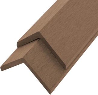 HOME DELUXE WPC Abschlussleiste FINEA - 110 x 4,5 cm 10er Set - Teak