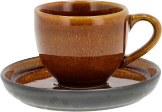 Bitz Espressotasse mit Unterer amber/schwarz 0,07 l