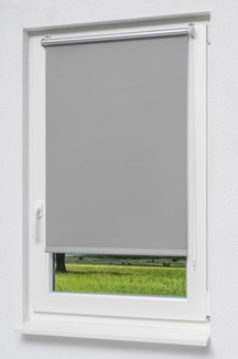 Lysel - Qualitätsrollo Klemmträger Thermo Steingrau (B x H) 110cm x 150cm #1W