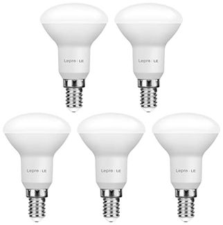 Lepro E14 LED Lampe, 4.9W 470 Lumen Glühbirne, entspricht 40W Glühlampe, 2700 Kelvin Warmweiß e14 led strahler, Reflektorlampe R50 120° Abstrahlwinkel Energiesparlampe, 5 Stück