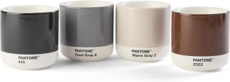 PANTONE Kaffeeservice, Porzellan Thermobecher Cortado, 190 ml, inkl. Geschenkbox, 4er-Set