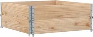 vidaXL Pflanzkasten 100x100 cm Massivholz Kiefer 3295399