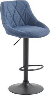 Barhocker Lazio Stoff schwarz blau