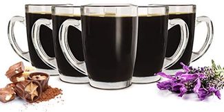 6 Espresso Gläser 90ml Espressotassen Tasse Espressoglas Kaffeegläser Espresso