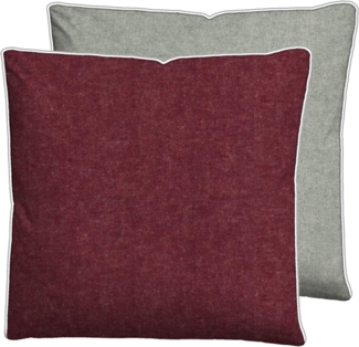 biberna Melange-Flanell Kissenbezug 0840500 MELANGE UNI, burgunder, 1x 40x40 cm