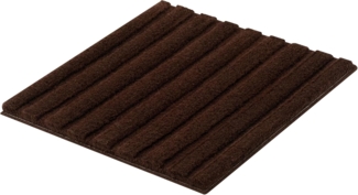 Kleine Wolke Badematte Cord, Höhe 25 mm, rutschhemmend beschichtet, fußbodenheizungsgeeignet, Polyacryl, quadratisch, Badteppich, Streifen Design, Hoch-Tief Effekt