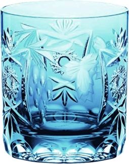 Nachtmann hochwertiges Whiskeyglas Pur Traube, Aquamarin, Glas, Kristallglas, 9 cm, 35891