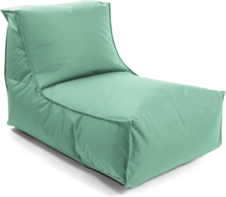 mokebo® Sitzsack für Kinder & Erwachsene 'Der Sundowner', Bean Bag mit Füllung oder Bodenkissen für Indoor & Outdoor, auch als Liegekissen, Relaxliege oder Liege in Eukalyptus Grün