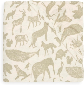 Jollein Jersey Animals Spannbettlaken - 70 x 140 c