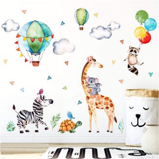 Little Deco Wandaufkleber 'Safariparty' XL - 193 x 135 cm (BxH)