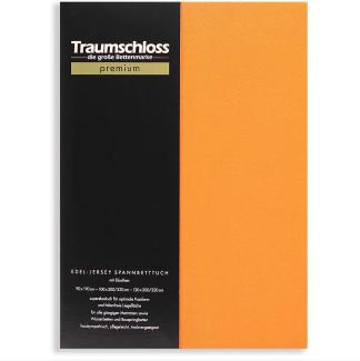 Traumschloss Premium Edel-Jersey Spannbettlaken mandarine 140-160x200-220