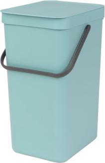 Brabantia 'Sort & Go' Abfallbehälter, Kunststoff, Mint, 16 Liter