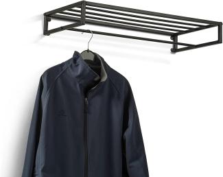 M2 Kollektion Andorra 7 Garderobe, Metall, schwarz, 75x10x35