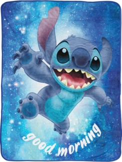 Wohndecke Lilo & Stitch Disney Decke Out of The World 150x200cm Kuscheldecke, BERONAGE, passend zur Bettwäsche, ideal für Sofa, Couch, Bett, Auto, Camping