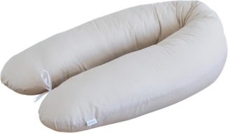 Loolay Stillkissen Baumwolle M/L o L/XL Schwangerschaftskissen Seitenschläferkissen Bezug, WEICH Füllung + 100% BIO-Baumwolle Kissenbezug, 170 oder 190 cm Stillkissen + Bezug abnehmbar mit Reißverschluss!, LOOLAY® - 100% Europäische Stoffe und Kleinser...