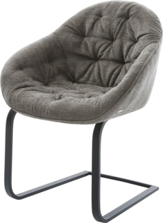 Freischwinger Gaio-Flex Bouclé Soft Schlamm Freischwinger flach Schwarz