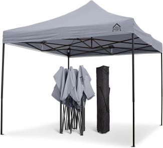 All Seasons Gazebos 3x3 m vollständig wasserdichtes Faltpavillon - Metallisch Grau