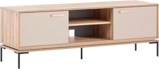 Schildmeyer Looks by Wolfgang Joop Lowboard G, Eiche Landhaus mit cremebeige, Holzwerkstoff, 154.6 x 45 x 53.7 cm, 701823