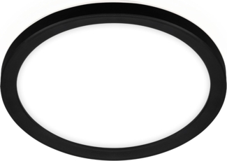Briloner LED Panel Slim Ø 19 cm, schwarz, utraflach