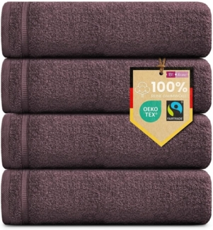 B!HOME Handtücher Set Saunatücher, Duschtücher, Gästehandtücher 100% Baumwolle, (Spar-Set, 4-St), flauschig saugfähig Frottee weich