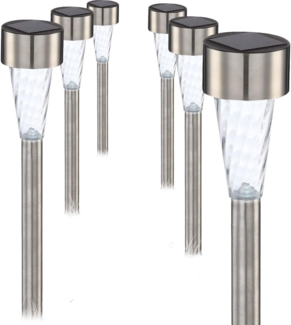 Solarleuchte Garten Set Erdspieß Solarlampe Außen Leuchte Solar 3386-6