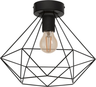 Eglo 43004 Deckenleuchte TARBES E27 1X40W Stahl schwarz Ø32,5cm H:27,5cm dimmbar
