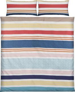 REDBEST Bettwäsche Bettwäsche, Mako-Satin, Satin Streifen