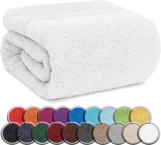 NatureMark SAUNATÜCHER Premium Qualität 80x200 cm SAUNATUCH Sauna-Handtuch 100% Baumwolle Farbe: Weiß
