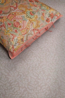 Pip Studio 96% cotton, 4% lycra, Jersey Lycra, 180 GSM Spannbettlaken Pip Leafy Khaki 160X200/220 160x200/210/220 cm Pocket depth: 30 cm 1 Spannbettlaken Khaki