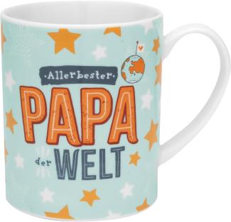 GRUSS & CO XL-Tasse mit Motiv Papa | Große Tasse aus Porzellan, Jumbo-Tasse, 60 cl, Tasse mit Spruch | Geschenk Vatertag, Männergeschenk, Geschenk Papa | 48586