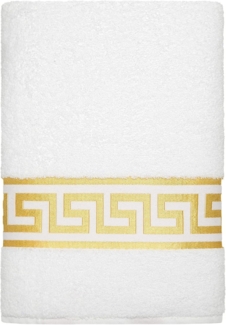 Belle Arti Handtücher Luxus Mäander Gästetücher Badetücher Duschtücher Saunatücher in Set, (2-St), schwarz, weiss, beige, rot, gold, 100% Baumwolle, Frottee, eingestickt