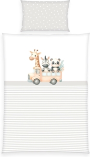 Baby Best Babybettwäsche babybest Adventure Buddies, Renforcé, 2 teilig