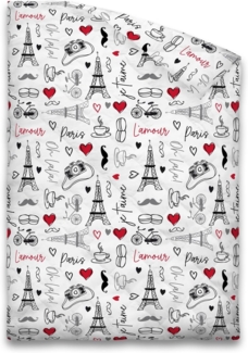 135 x 200 cm Paris Steppbettdecke, Füllgewicht: ca. 280 g, für warme Sommernächte