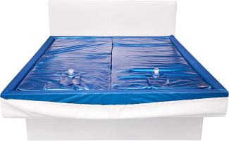 Aqua Sense 2X Wasserkern inkl. Liner/Schutzfolie + 2X cond. - ersatzset für Wasserbett/Wasserbettmatratze Größe - 180 x 200 cm Dual - Softside: Innen keilförmig 20-23 cm - Beruhigung 60%