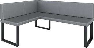 Eckbank Akiko Metal - Eckbankgruppe für Ihrem Esszimmer, Küche modern, Sitzecke, Essecke. Perfekt für Küche, Büro und Rezeption. Solide und Starke Verarbeitung. (Soft 29, 128x168cm Links)