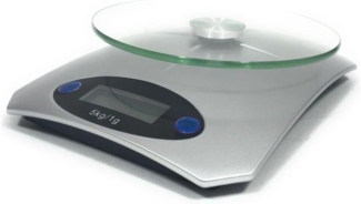 HI Küchenwaage digital 5kg Tragkraft mit Glasplatte