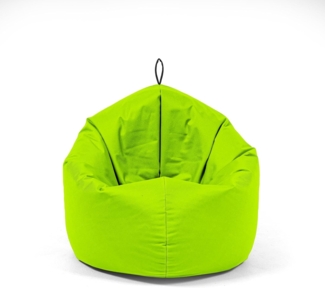 Nadimaideal Sitzsack 2 in1 Funktionen für Kinder & Erwachsene | Indoor & Outdoor | Gaming Sitzsack - Sitzkissen -Komfortabler Beanbag | Füllung EPS Perlen (Kiwi, XL -Durchmesser: 135 cm)