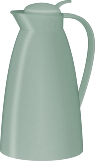 alfi ECO 1,0l, mint grün, Isolierkanne mit hygienischem Hartglaseinsatz aus Kunststoff, Drehverschluss mit bequemer Drucktaste, Ausgießen mit einer Hand, ideal als Kaffeekanne, Teekanne, BPA-frei