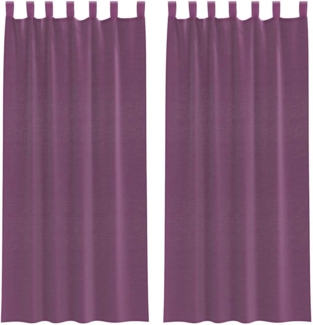vidaXL Voile Vorhänge mit Schlaufen 2 Stk. Lila 140x245 cm 4102294