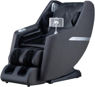 HOME DELUXE Massagesessel CORVIA mit Premium Webstoffpolsterung - Anthrazit